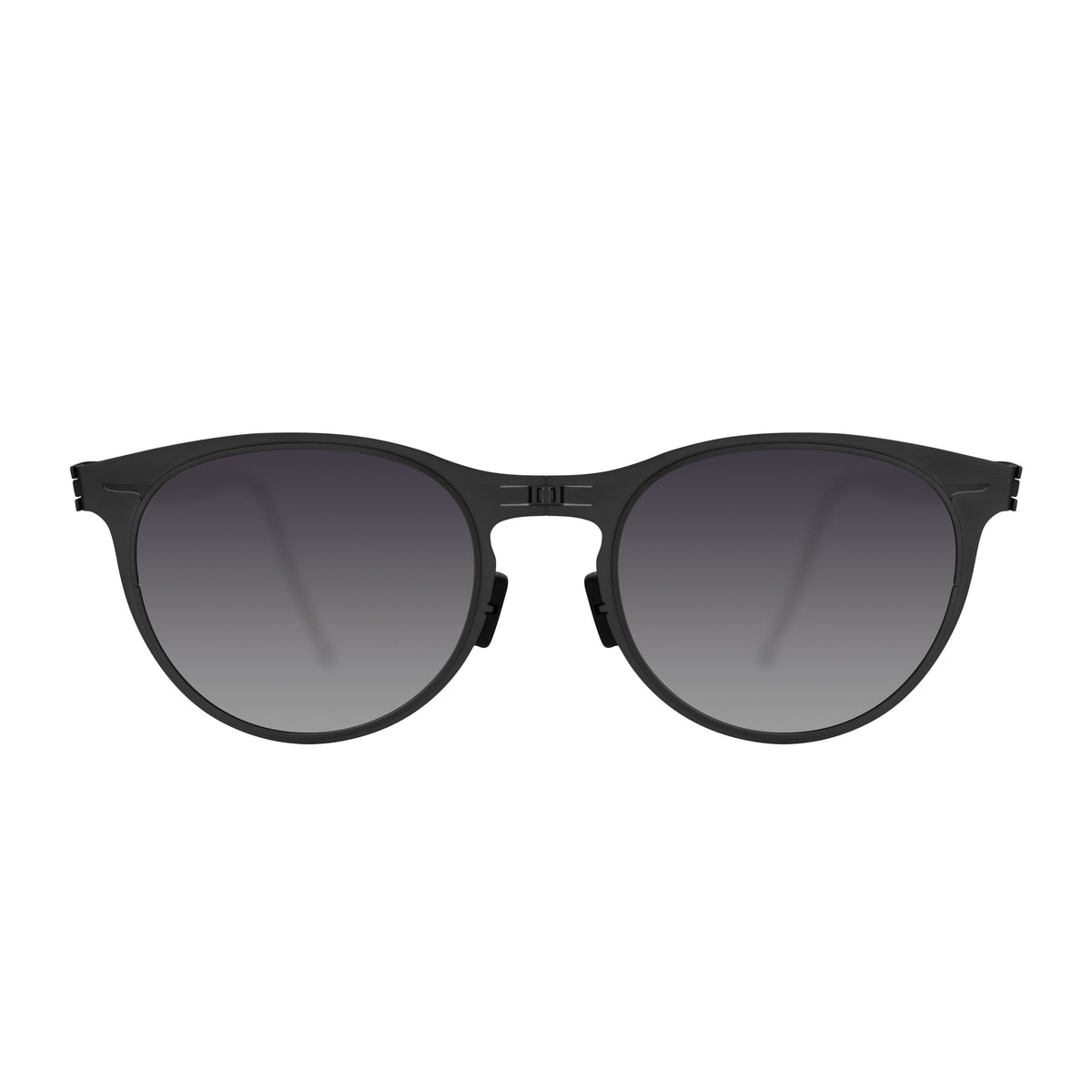 ROAV PRESLEY foldable oval sunglasses, Black frame, Moonrise lens