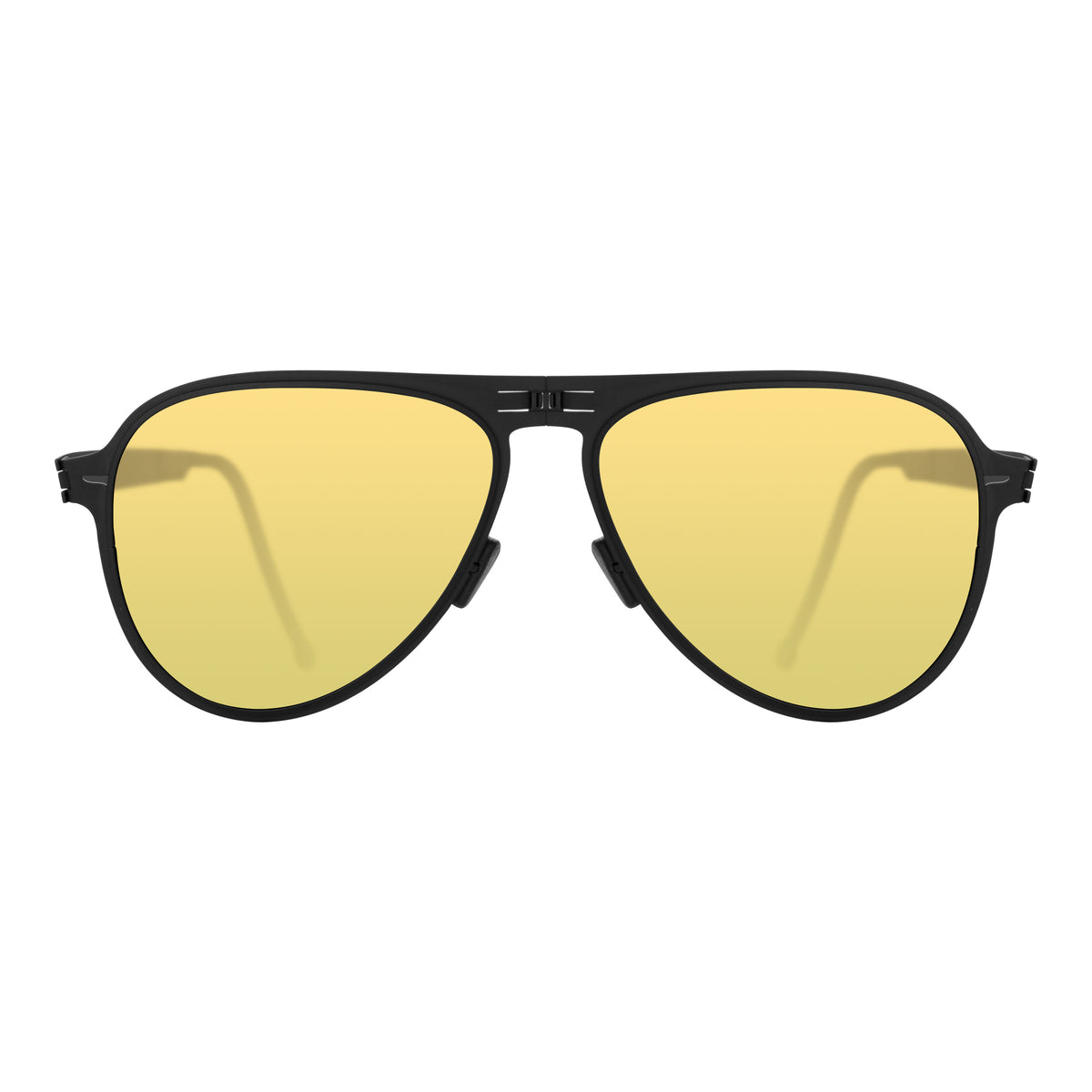 ROAV ATLAS foldable aviator sunglasses, Black frame, Copper lens