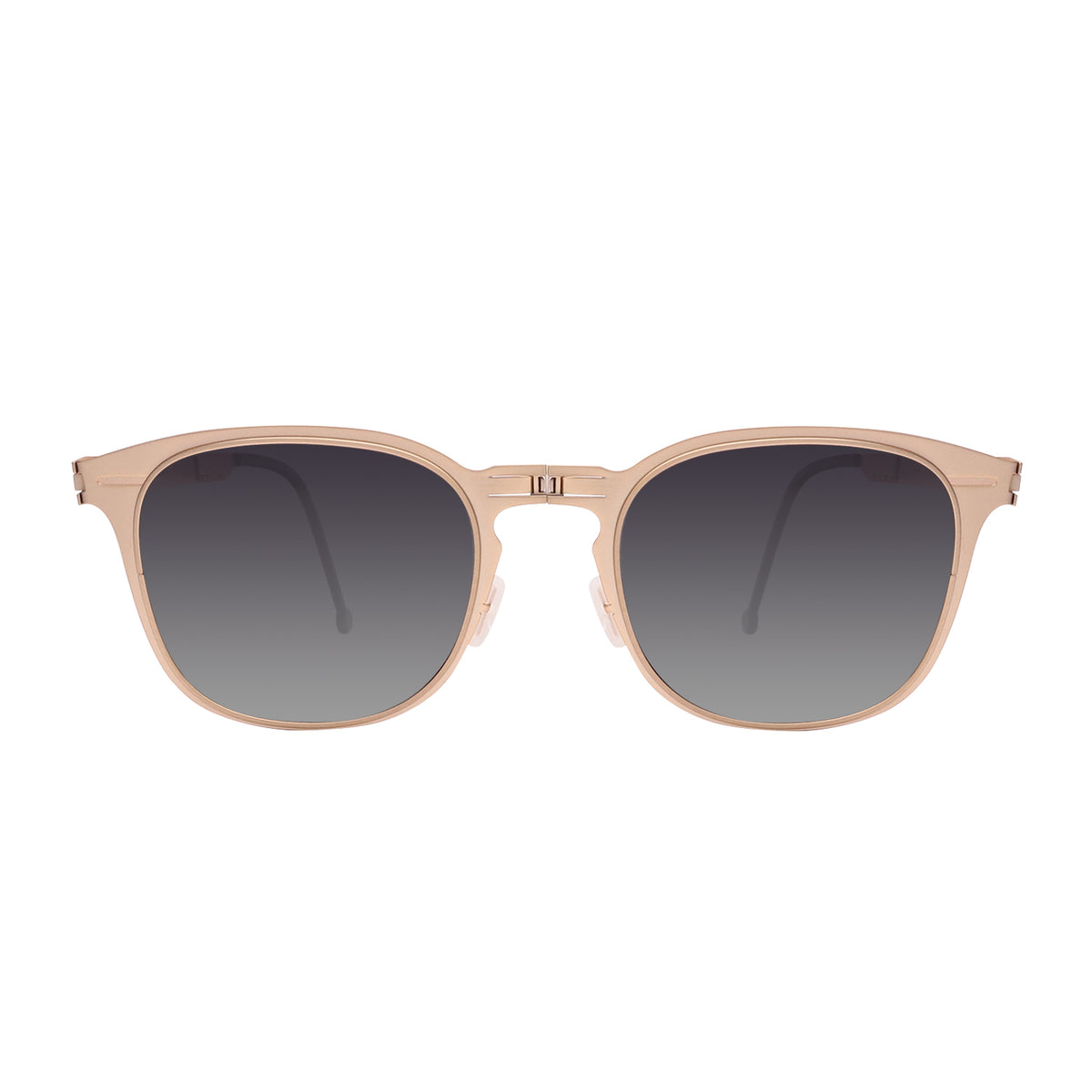 ROAV OSCAR foldable round sunglasses, Gold frame, Moonrise lens