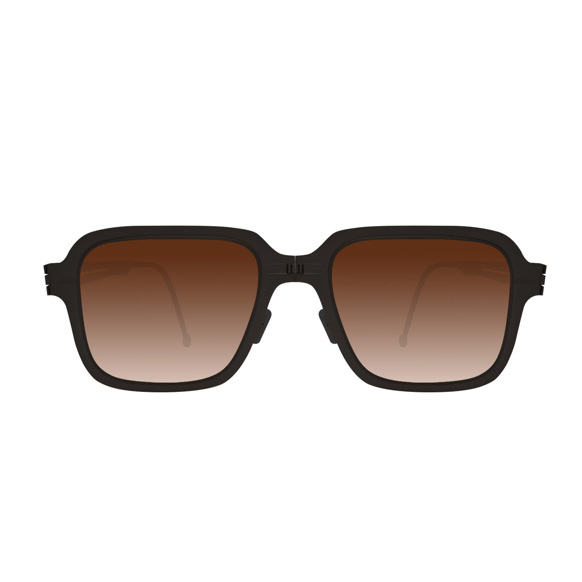 ROAV BRONSON foldable sunglasses, Black frame, Brown Gradient lens