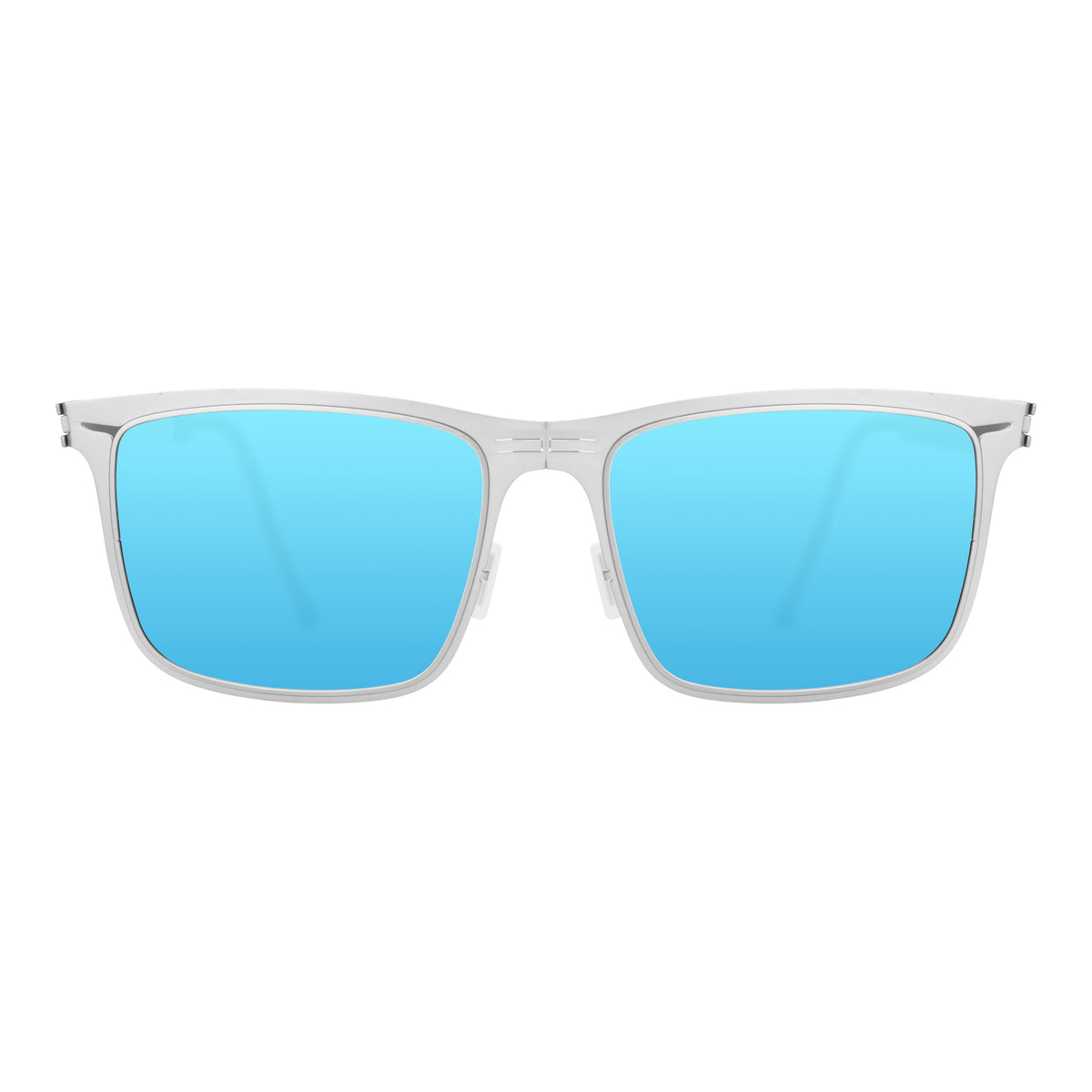 ROAV ECHO foldable rectangular sunglasses, Steel frame, Sky lens