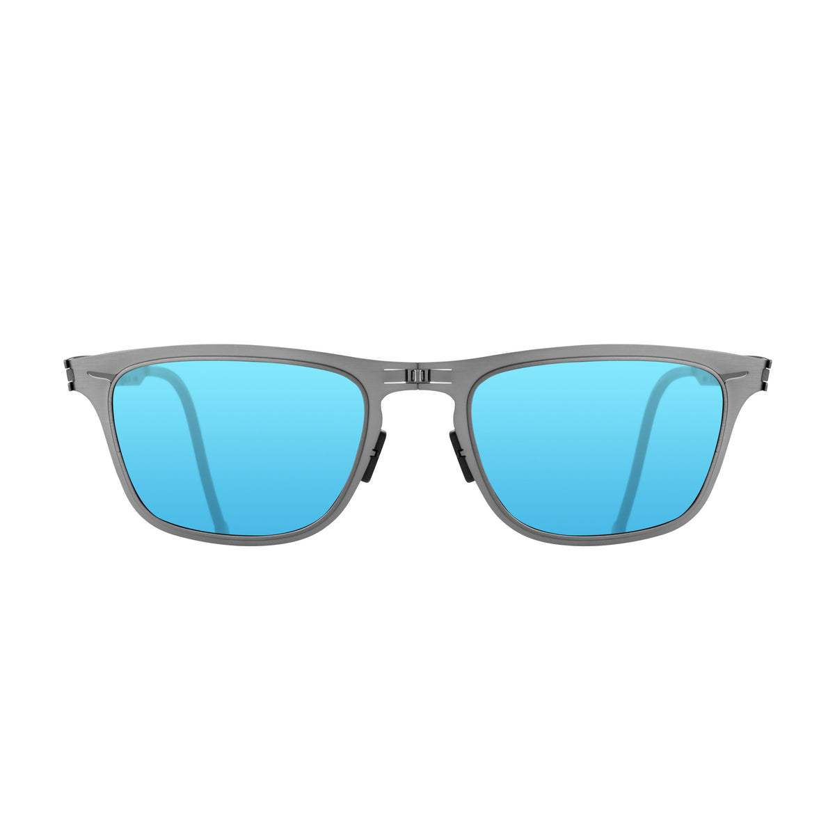 ROAV FRANKLIN foldable rectangular sunglasses, Steel frame, Sky lens