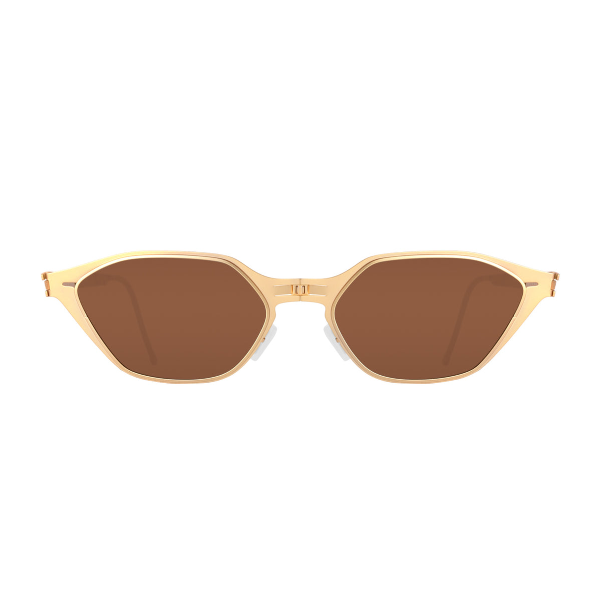 ROAV CALYPSO foldable sunglasses, Gold frame, Brown lens