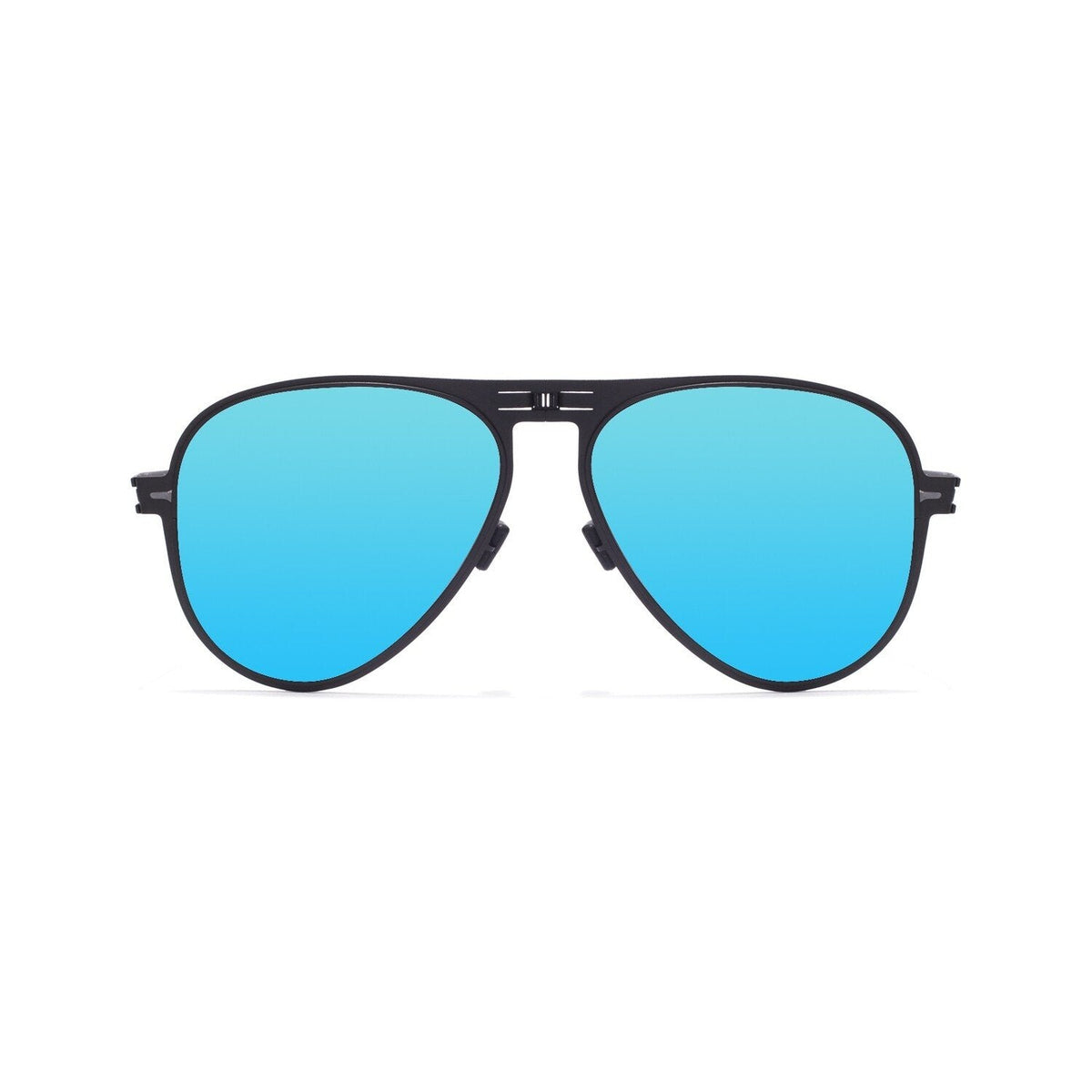 ROAV ATLAS foldable aviator sunglasses, Black frame, Sky lens