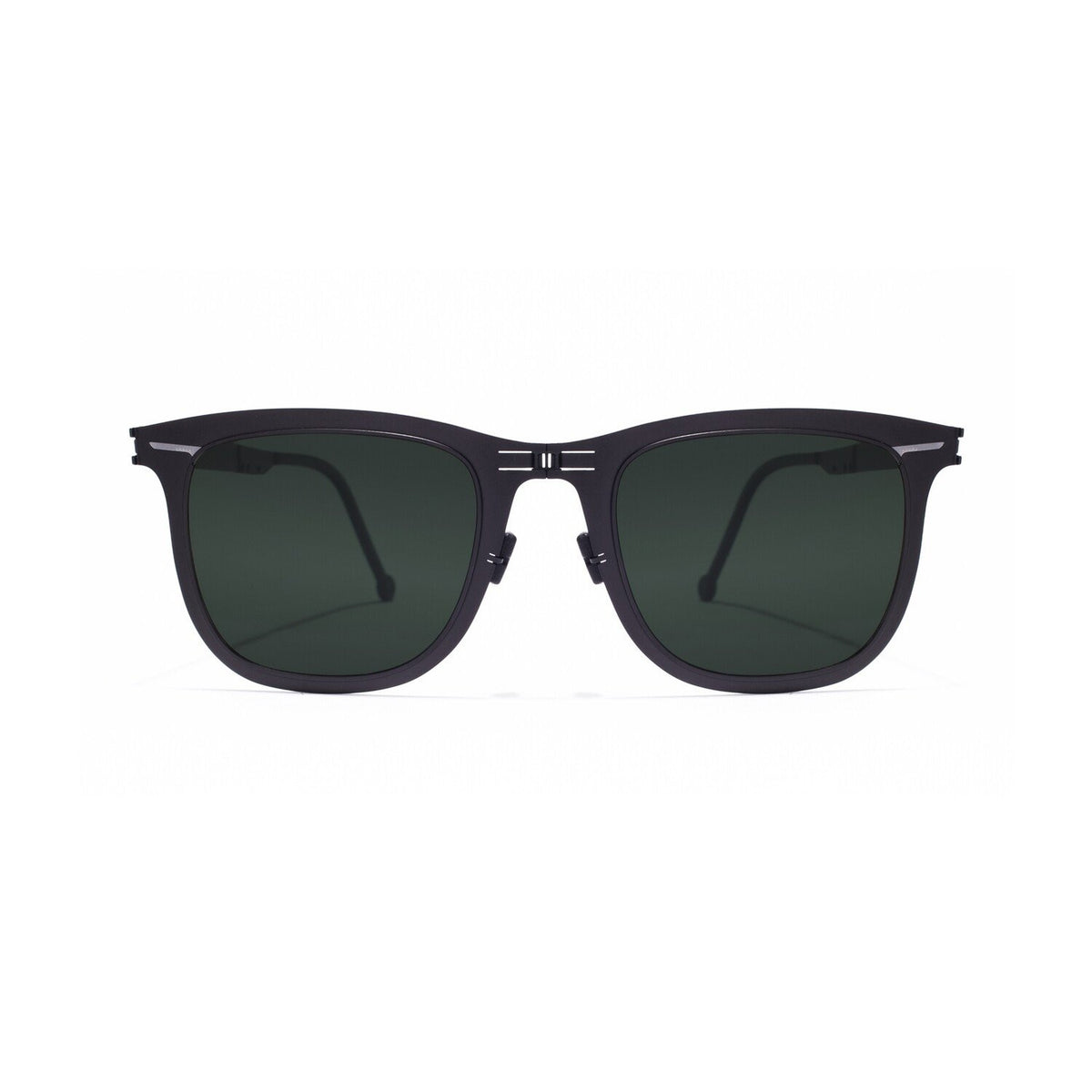 ROAV LENNOX foldable wayfarer sunglasses, Black frame, G15 lens