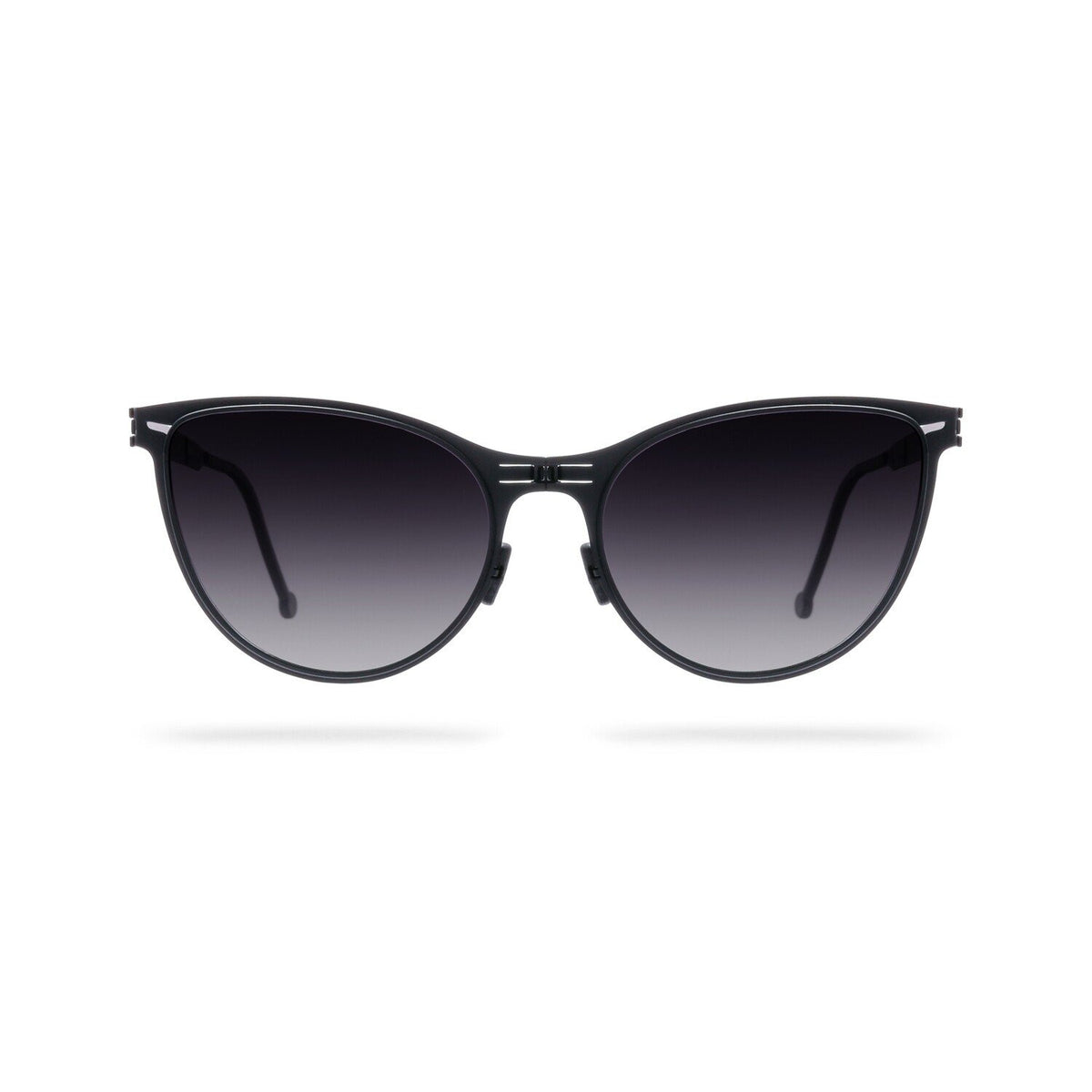ROAV SCARLETT foldable cat-eye sunglasses, Black frame, Moonrise lens