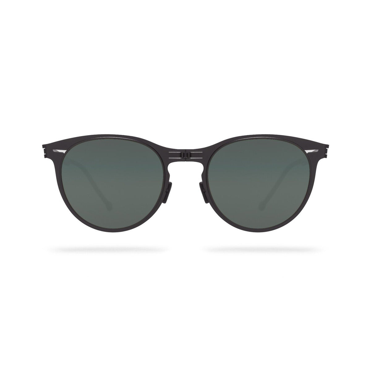 ROAV PRESLEY foldable oval sunglasses, Black frame, G15 lens