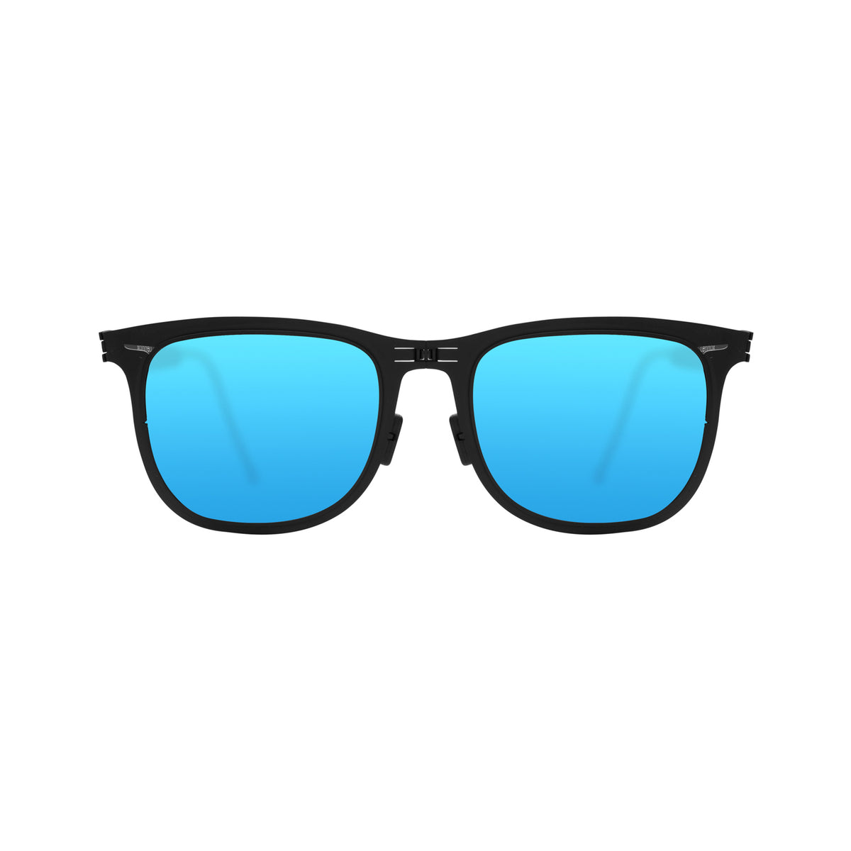 ROAV LENNOX foldable wayfarer sunglasses, Black frame, Sky lens