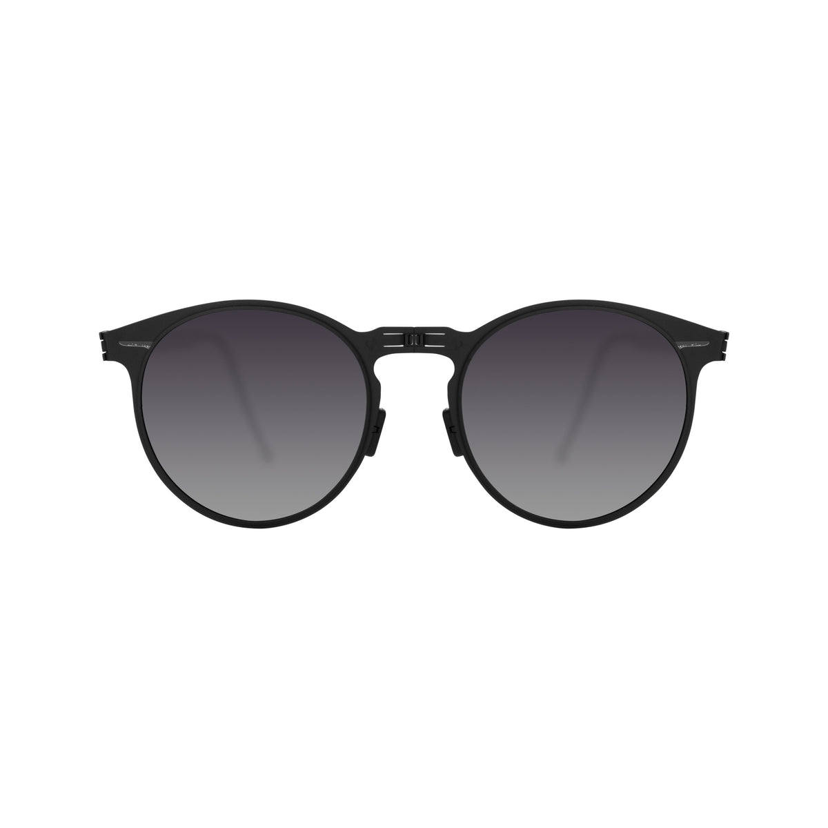 ROAV RIVIERA foldable round sunglasses, Black frame, Moonrise lens